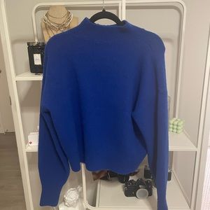 &other stories cobalt blue sweater